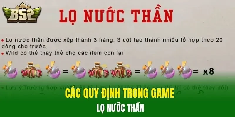 Các quy định trong game Lọ Nước Thần