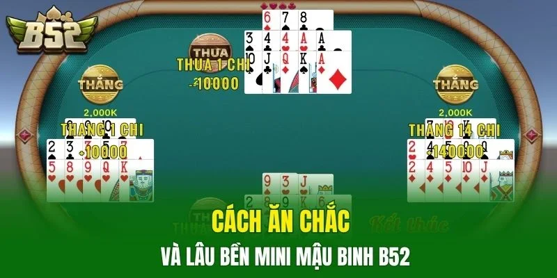 Cách ăn chắc và lâu bền mini Mậu binh B52
