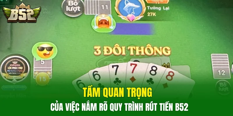 Tầm quan trọng của việc nắm rõ quy trình rút tiền B52